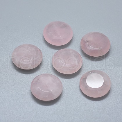 Natural Rose Quartz Cabochons G-F656-13-1