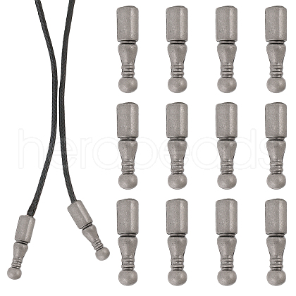 CHGCRAFT 12Pcs Alloy Cord Ends FIND-CA0009-70B-1