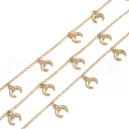 3.28 Feet Handmade Brass Cable Chains X-CHC-I036-11G-1