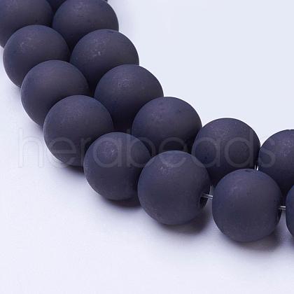 Transparent Glass Bead Strands GLAA-S031-10mm-38-1