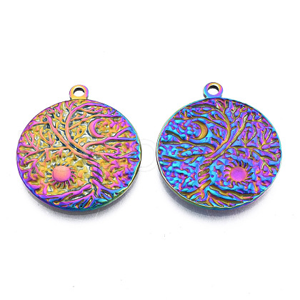 201 Stainless Steel Pendants STAS-N098-168M-1