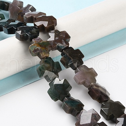 Natural Indian Agate Beads Strands G-K357-C10-01-1
