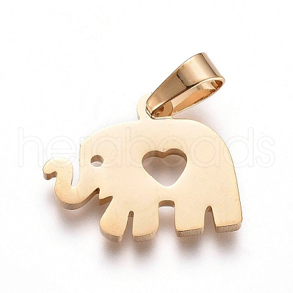 304 Stainless Steel Pendants STAS-I130-10G-1