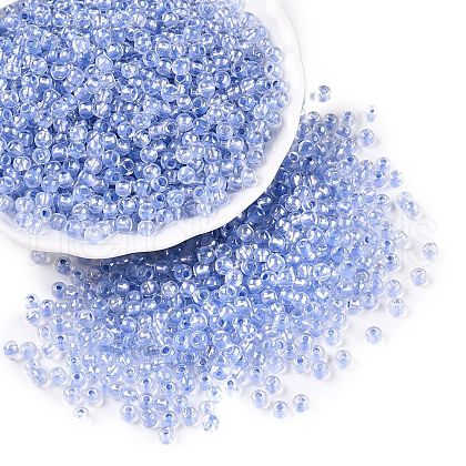 6/0 Transparent Inside Colours Glass Seed Round Beads X1-SEED-N006-004E-1