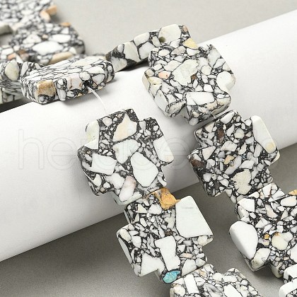 Dyed Synthetic Turquoise Beads Strands G-M448-A01-02-1