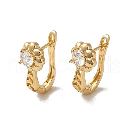 Brass Hoop Earrings EJEW-L271-13KCG-05-1