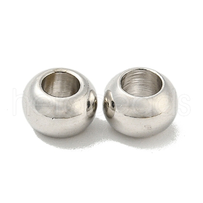 Rack Plating Large Hole Brass  Beads FIND-Z024-04A-P-1