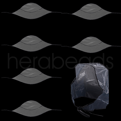 Plastic Rain Bonnets AJEW-WH0419-75A-1