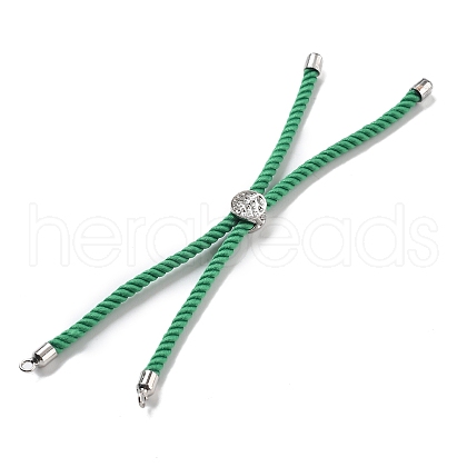 Twisted Nylon Cord Silder Bracelets DIY-B066-03P-16-1