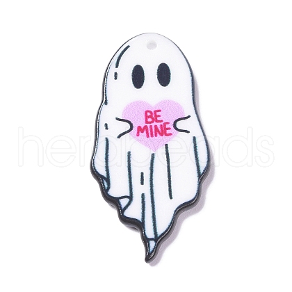 Halloween Printed Acrylic Pendants MACR-C016-01A-1