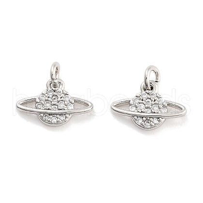 Brass with Cubic Zirconia  Pendants KK-P271-31P-1