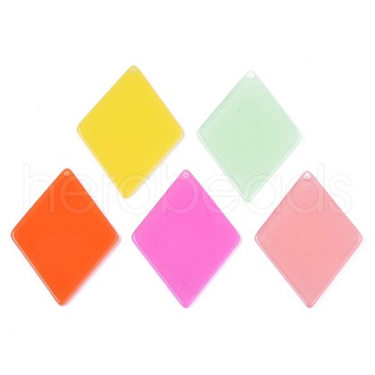 Translucent Cellulose Acetate(Resin) Pendants KY-T040-41-1