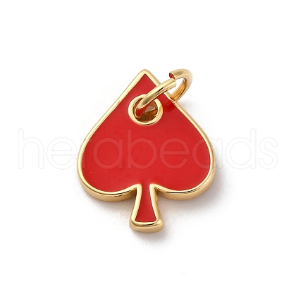 Brass Enamel Charms KK-Q098-25G-A01-1