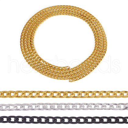 Yilisi 6M 3 Colors Oxidated Aluminium Twisted Chains CHA-YS0001-03-1