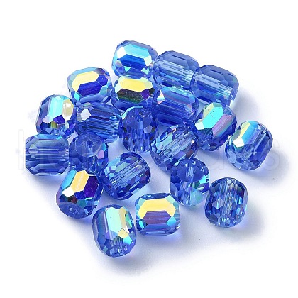 AB Color Plated Glass Beads GLAA-F108-12B-08-1