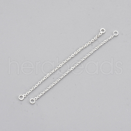 Brass Chain Links connectors KK-T044-03A-S-1