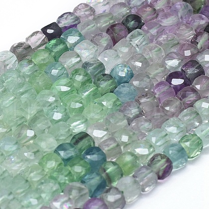 Natural Fluorite Beads Strands G-D0013-40-1