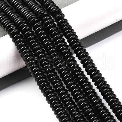 Natural Black Agate(Dyed & Heated) Beads Strands G-G177-F01-05-1