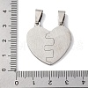 201 Stainless Steel Pendants STAS-Q342-42P-3