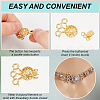  2Sets 2 Colors Brass Box Clasps KK-NB0003-74-3