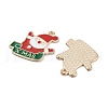 Christmas Light Gold Plated Alloy Enamel Pendants ENAM-M219-02KCG-2