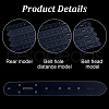 Olycraft 1 Set PVC DIY Leather Belt Punch Positioning Template KY-OC0001-23-4