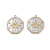 304 Stainless Steel Rhinestone Pendants STAS-L290-68GP-1