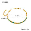 Simple and Stylish S925 Silver Cubic Zirconia Link Bracelets TO2036-4-1