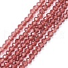 Transparent Glass Beads Strands GLAA-R135-2mm-18-1