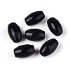 Spray Painted Schima Wood Beads WOOD-T032-29B-2
