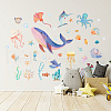Sea Creatures Theme PVC Wall Stickers DIY-WH0228-897-4