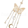 Stainless Steel Butterfly Pendant Decorations HJEW-JM02041-4