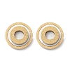 304 Stainless Steel Plastic Imitation Shell Stud Earrings EJEW-Z089-20G-4