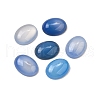 Natural Blue Agate Cabochons G-A266-01B-1