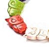 Owl Synthetic Turquoise Beads Strands TURQ-I010-28-5