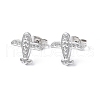 Non-Tarnish 304 Stainless Steel Plane Stud Earring Findings EJEW-I285-14P-1