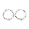 201 Stainless Steel Huggie Hoop Earring Findings STAS-P283-01M-P-1