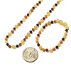 Natural Amber Beaded Bracelets & Necklaces Sets for Baby AJEW-K050-03-5