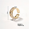 Chic Geometric Brass Open Cuff Ring MJ6882-6-1