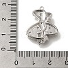 Rack Plating Brass Micro Pave Cubic Zirconia Box Clasp KK-H485-31P-3