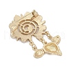 Conch Alloy Brooches for Backpack Clothes PALLOY-D361-15G-2