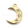Brass Micro Pave Cubic Zirconia Pendants KK-L229-028G-1