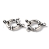 925 Thailand Sterling Silver Large Spring Ring Clasps STER-D003-60E-AS-2