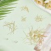 ANATTASOUL 160Pcs 4 Styles Brass Flat Head Pins KK-AN0001-03-7