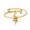 304 Stainless Steel Snake Adjustable Ring for Women RJEW-I098-11G-2