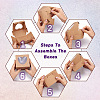 Square Paper Biscuit Boxes with Heart Clear Window CON-TAC0001-12C-02-3