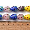 Handmade Lampwork Beads Strands LAMP-R109B-15A-01-2