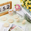 Gorgecraft 8Pcs Wood Crochet Doll Base Display Rack with Iron Pin FIND-GF0006-55A-4