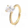 Mother's Day Rings Cubic Zirconia Adjustable Ring X-RJEW-E264-02G-3