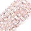 Electroplate Glass Beads Strands EGLA-D030-T4mm-B01-1